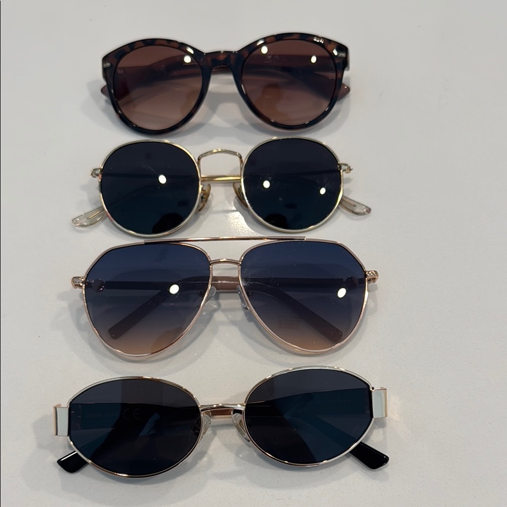 Stylish Sunglasses Set in Black and Brown
